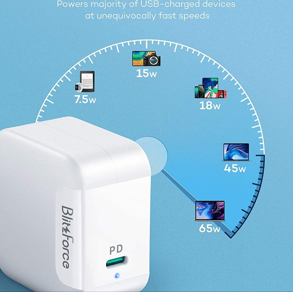 iPhone Charger Macbook Charger 65W/20W 2 in 1, 20W Fast Charger for iPhone 12 Mi - Picture 5 of 13